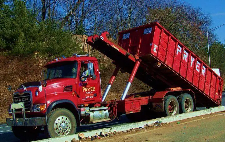 Red Pryer Disposal truck